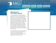 Tablet Screenshot of landcoapartments.com